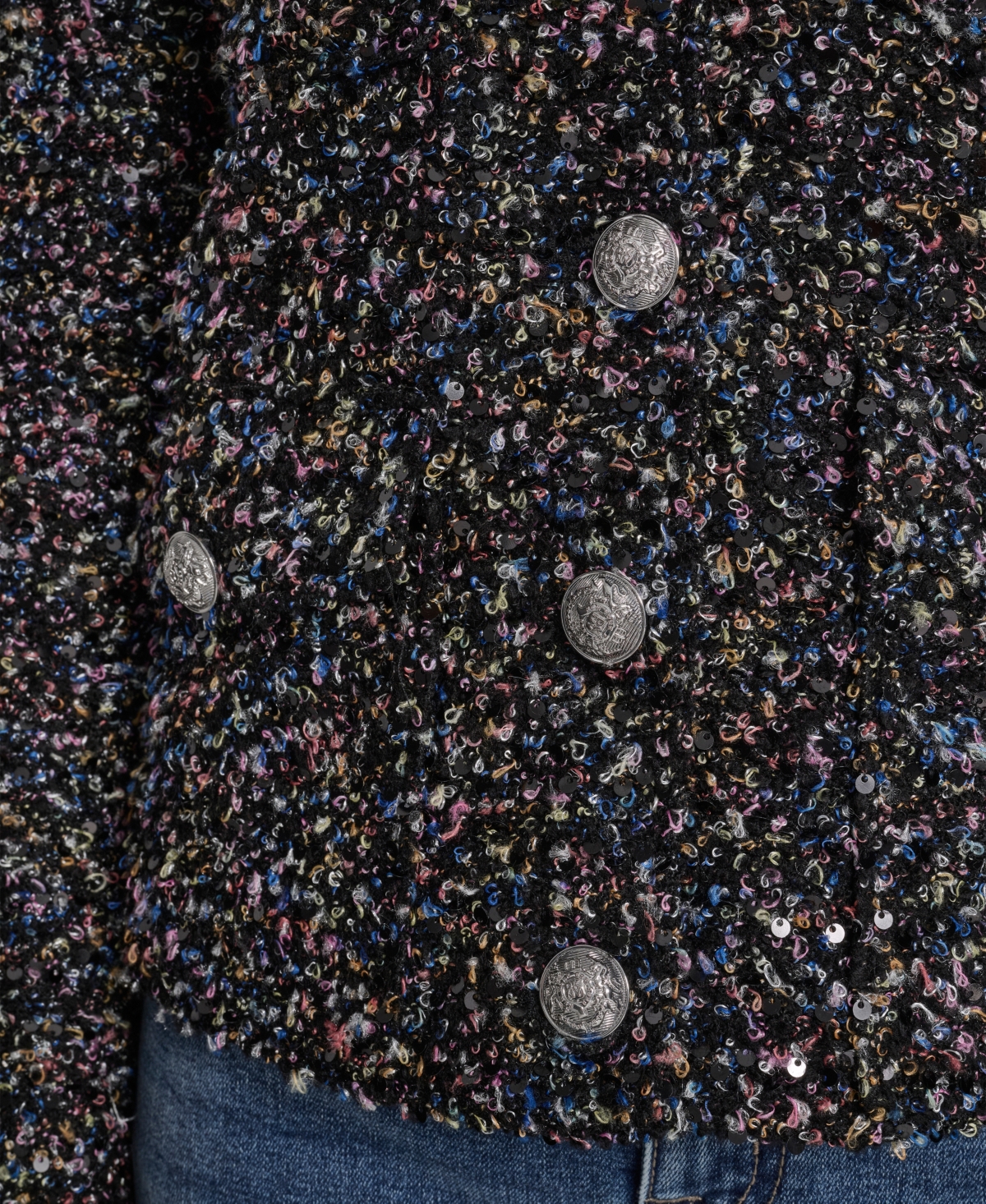 Dkny Jeans Women's Button-Front Utility Pockets Shirt Jacket