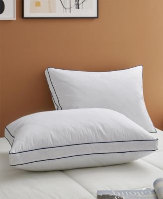 Goose Down Feather Gusset 2-Pack Pillow, King