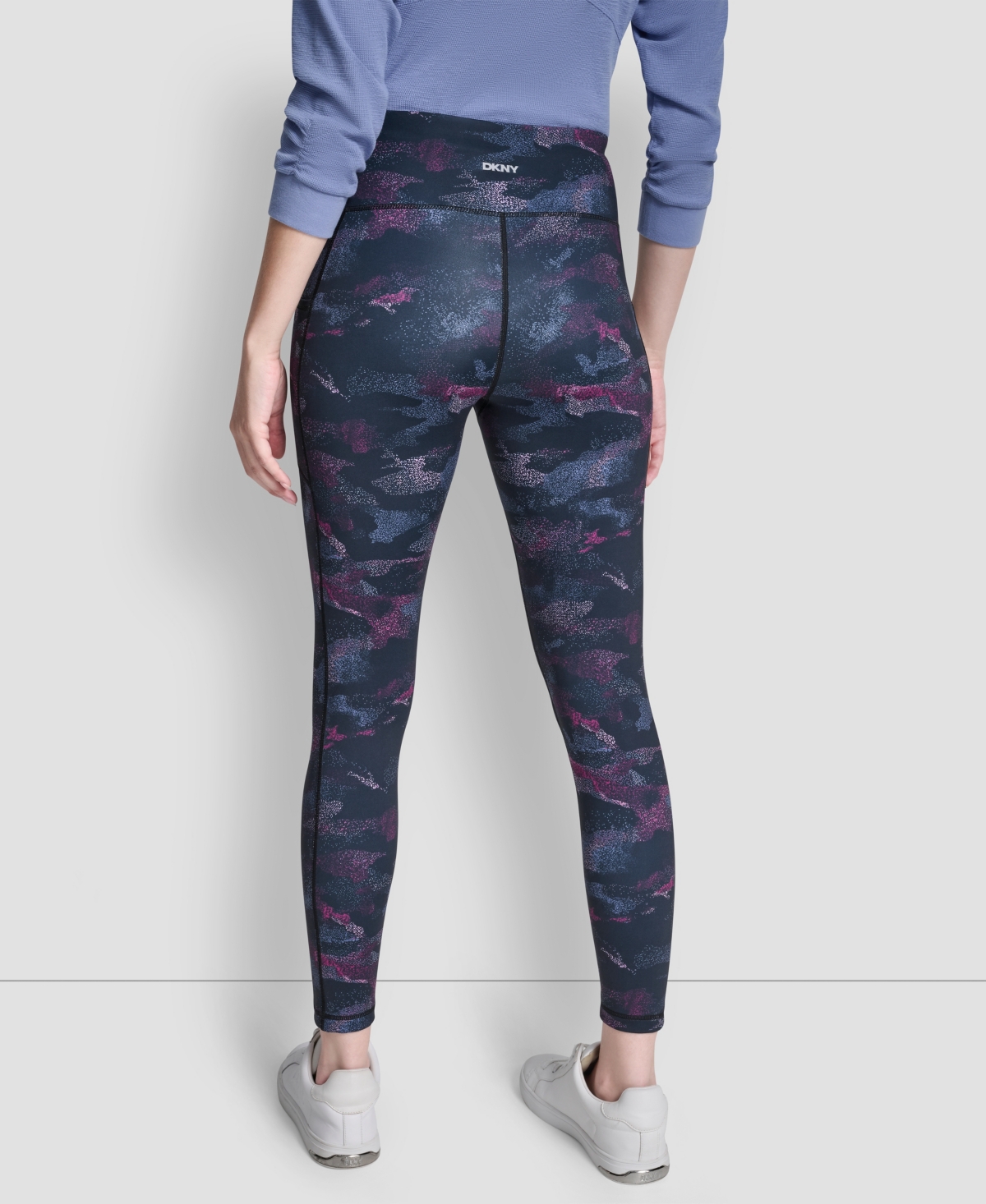 Dkny Women's Printed High-Wasit Fitness Tights Pants