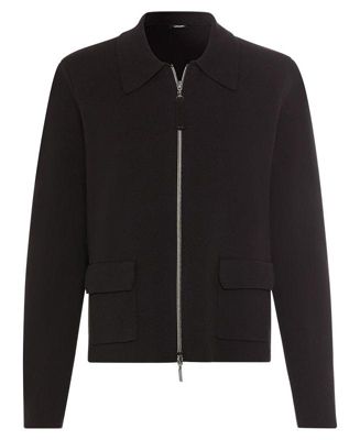 Women's Collared Zip Front Cardigan