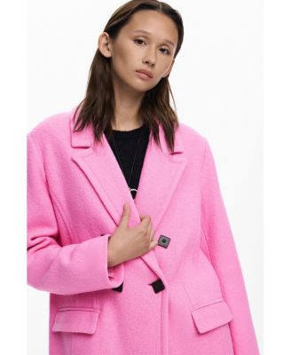 Women's Double-breasted coat with buttons