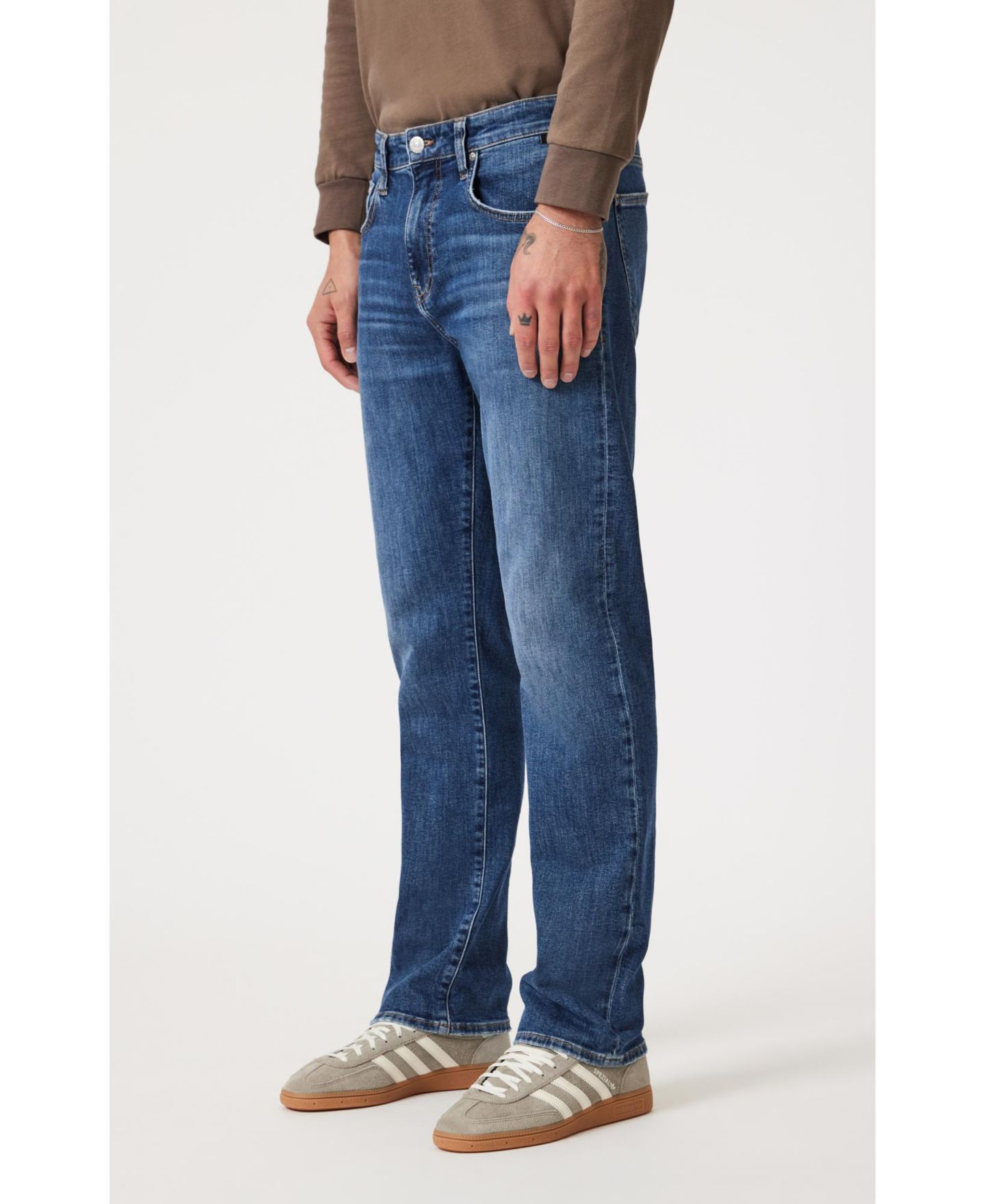 Мужские джинсы Mavi Jeans Zach Straight-Leg, цвет: Тёмный синий — фото 5