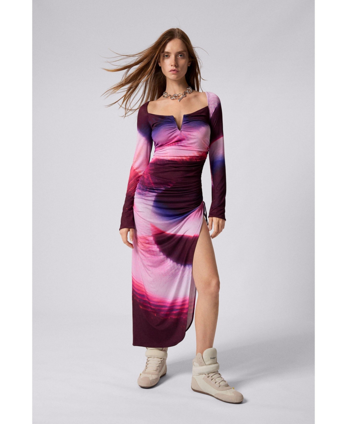 Desigual Women's Midi dress with slit