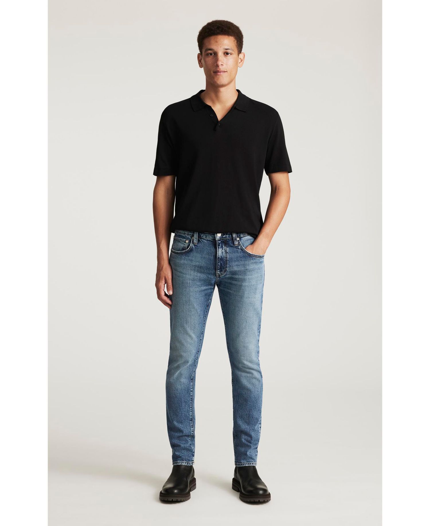 Men's Jake Slim Leg In Used Brushed Classic Jean