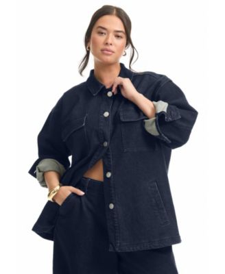 Women's June + Vie Denim Utility Jacket & coats