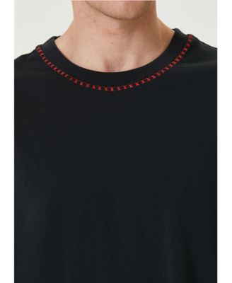 Men's Free Heaven Crochet Cotton T-Shirt