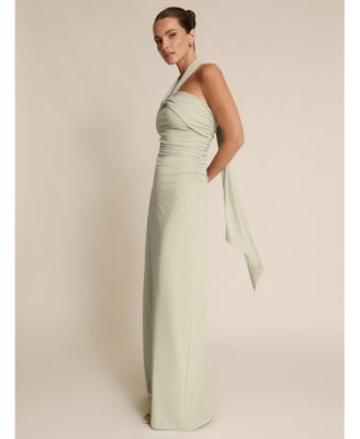 Women's Halter Neck Stretch Bridesmaid Dress