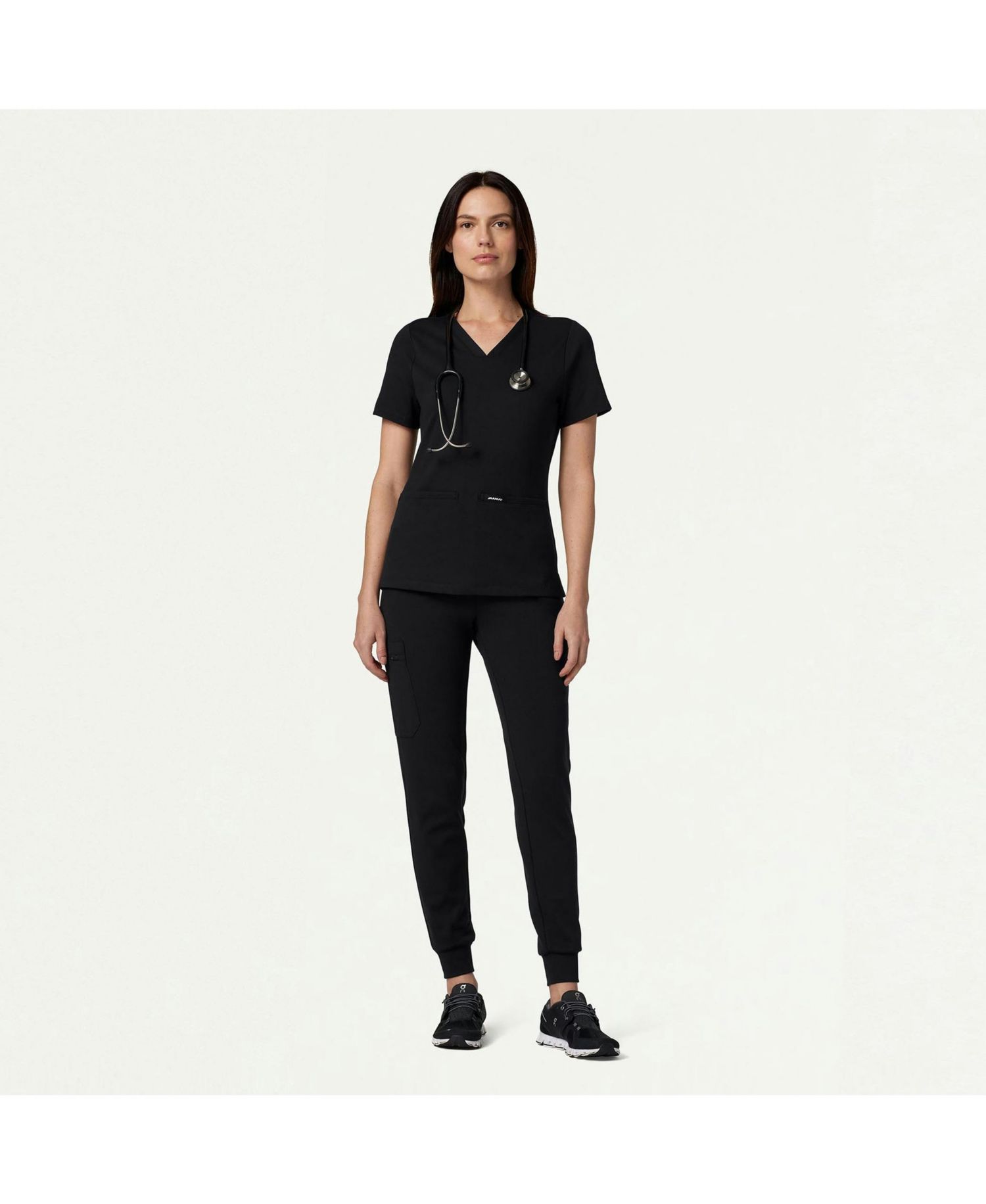 Women's Cesi 2-Pocket Slim Knit V-Neck Scrub Top