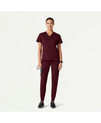 Women's Cesi 2-Pocket Slim Knit V-Neck Scrub Top