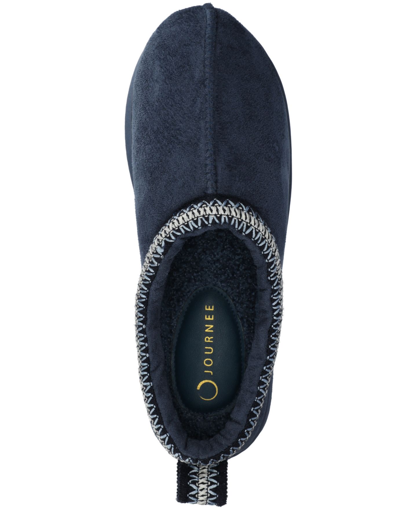 Женские сабо Journee Collection Connway Slip-On Clog Slippers, цвет: Тёмно-синий — фото 4
