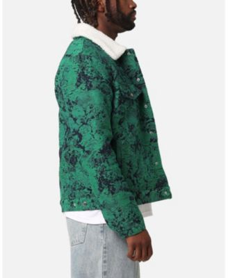 Men's Chelsea Jacquard Sherpa Jacket, Green