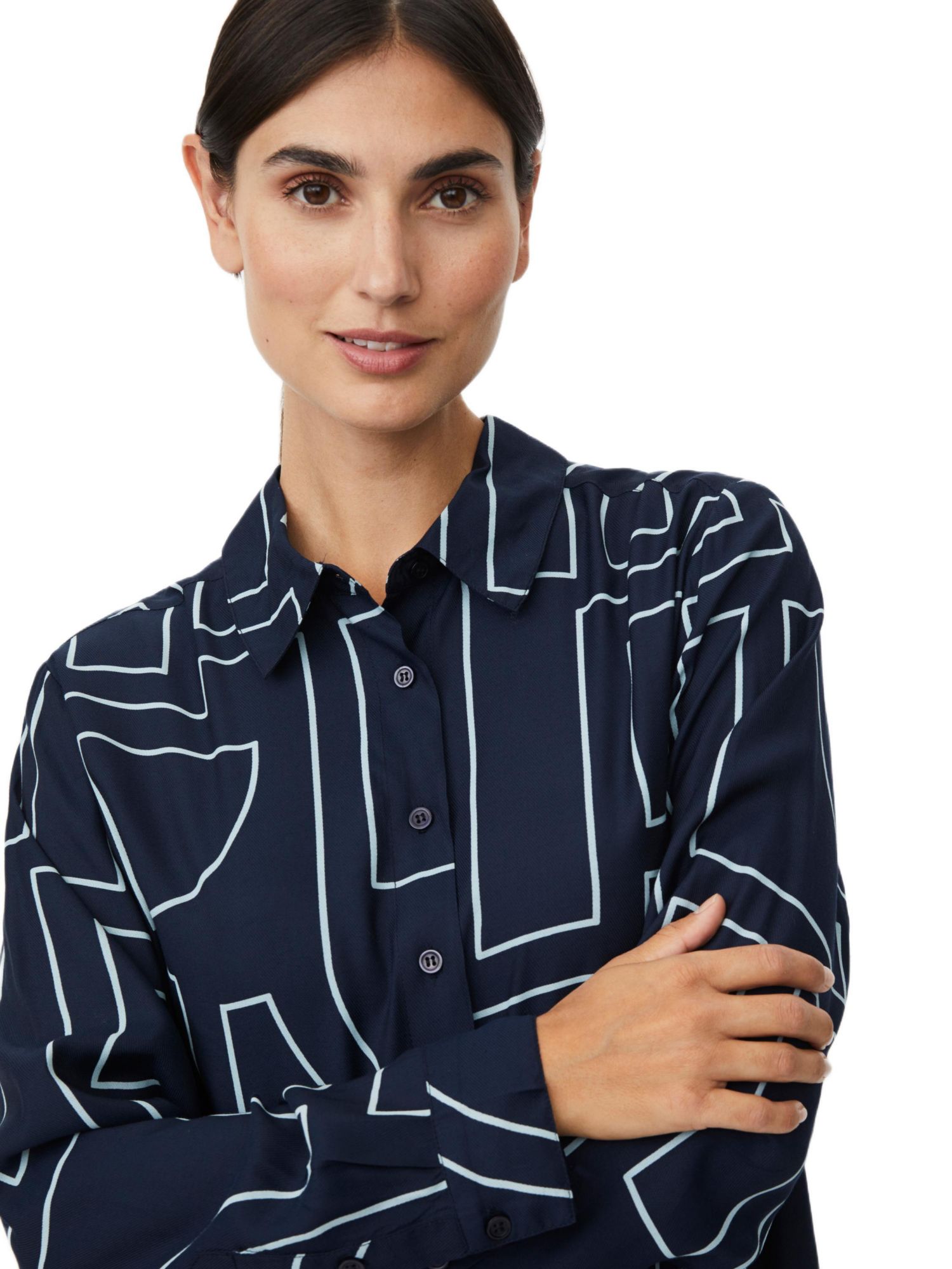 Women's Malmanja Long Sleeve Printed Long Shirt