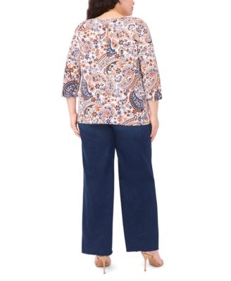 Plus Size V-Neck Top