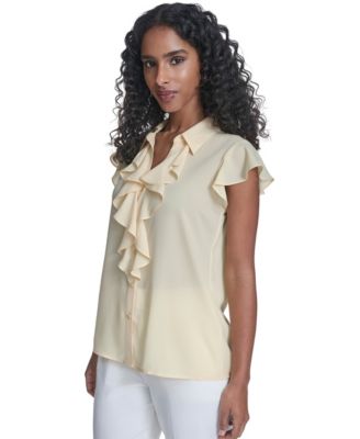 Women's Solid Short-Sleeve Top