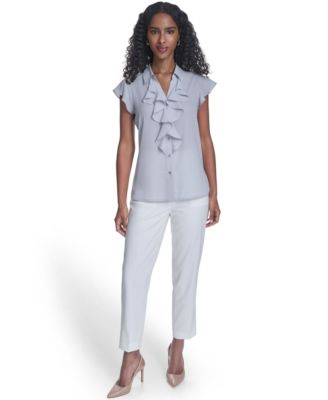 Women's Solid Short-Sleeve Top