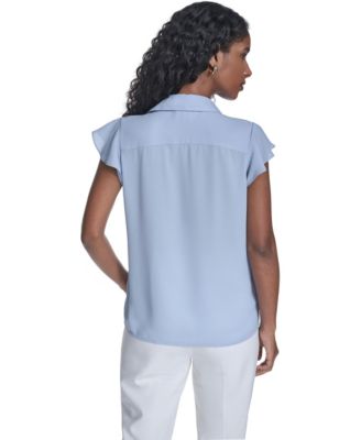 Women's Solid Short-Sleeve Top