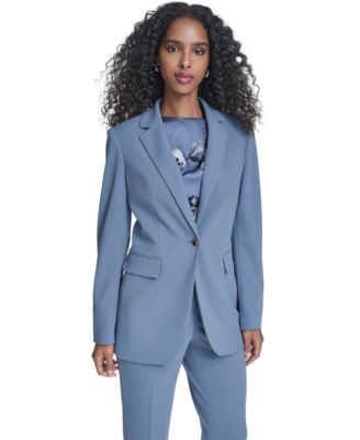 Women's Scuba Crepe One-Button Jacket