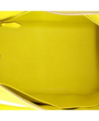 Kelly 28 Handbag Yellow Epsom with Gold Hardware