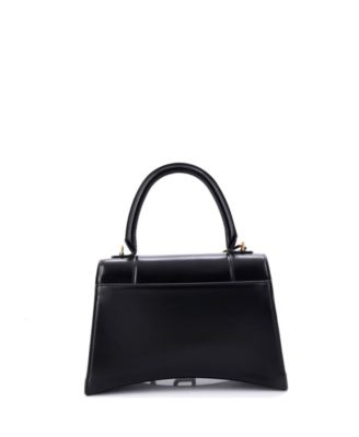 Medium Hourglass Top Handle Bag Leather