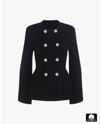 Women's Cinched Waist Peplum Sweater