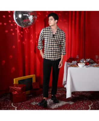 Men's Buff Beige Buffalo Relaxed Shirt