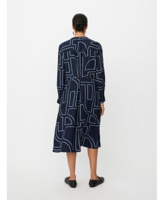 Women's Nataly Long Sleeve A-Line Midi Dress