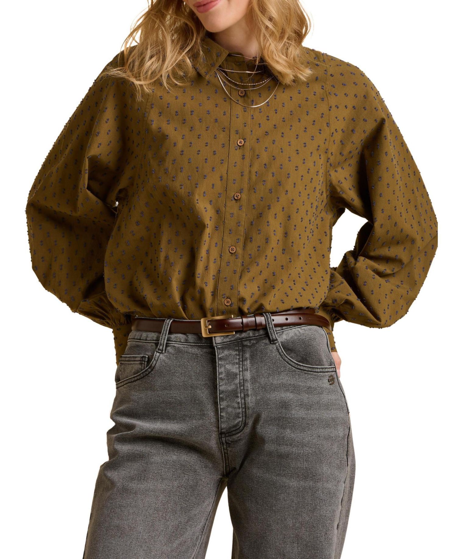 Women's Julia Balloon Sleeve Loose Fit Shirt