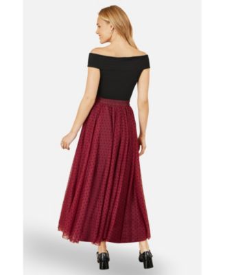 Women's Cotton Knot Detail Bardot Top