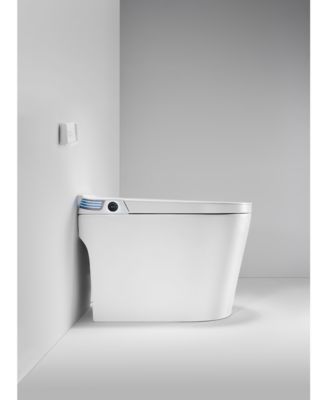 Smart One-Piece Bathroom Fixture with Built-in Tank, 4-Level Heated Seat & Warm Air Dryer