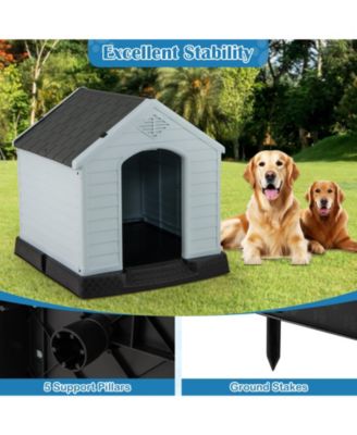 Dog House Pet Puppy Shelter Waterproof Indoor/Outdoor Ventilate