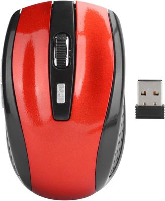 Wireless Mouse with USB Mini Receiver, 2.4G Ergonomic Optical Mouse, 250Hz 1600DPI Computer Mouse for Laptop PC Computer Notebook