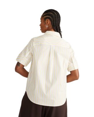 Women's Stretch Poplin Short Sleeve Shirt