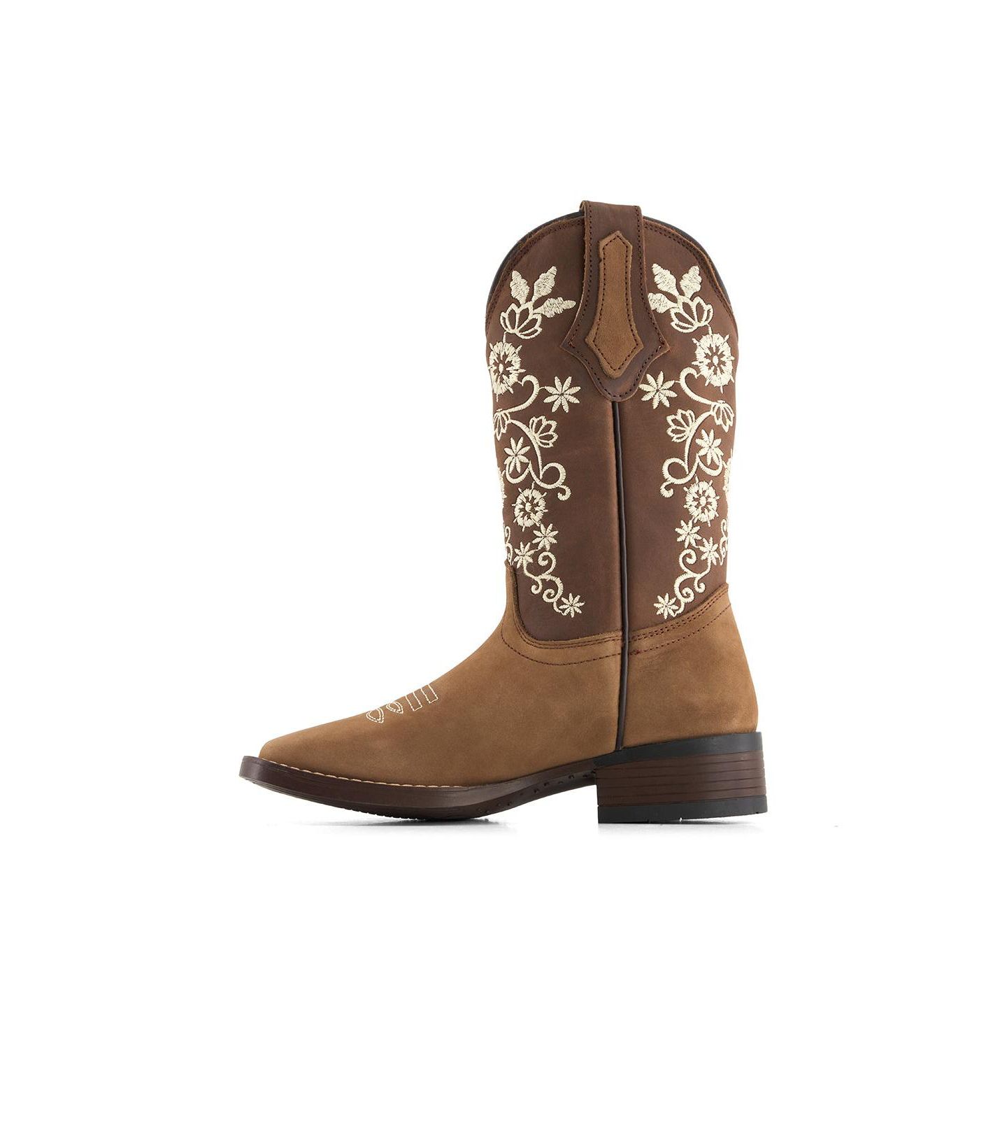 Женские ботинки Forastero Authentic Leather Flowers Embroidery Western Boots 93659, цвет: Коричневый — фото 2