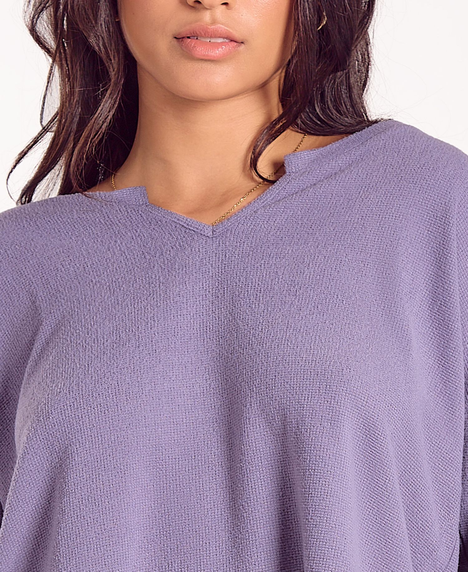 Women's Baby Waffle Stretch Knit Short Sleeve Pajama Set