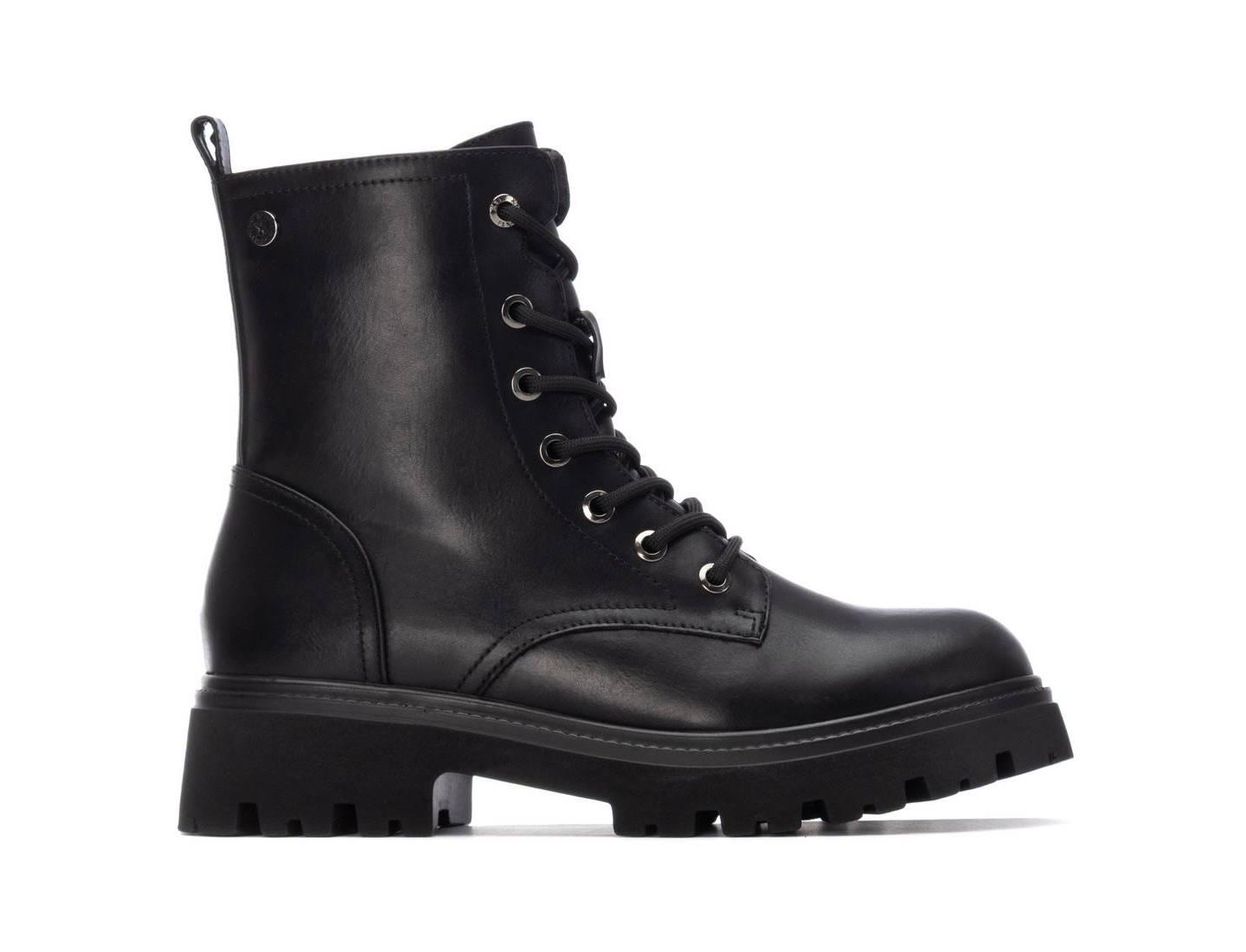 Женские ботинки XTI Ankle Combat Booties, цвет: Чёрный — фото 1