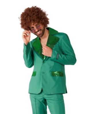 Men's Disco Costume Suit - Saturday Night Fever Outfit - Blazer And Flare Pants - Orange