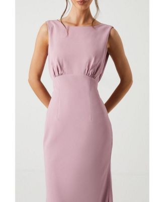 Women's Cowl Back Maxi Bridesmaid Dress