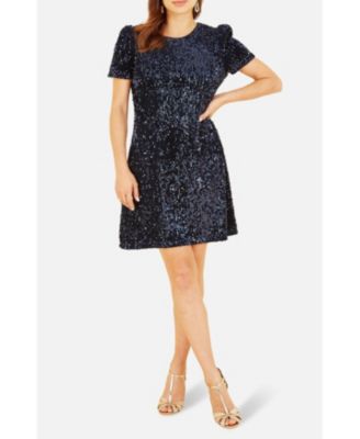 Women's Sequin Tunic Mini Dress