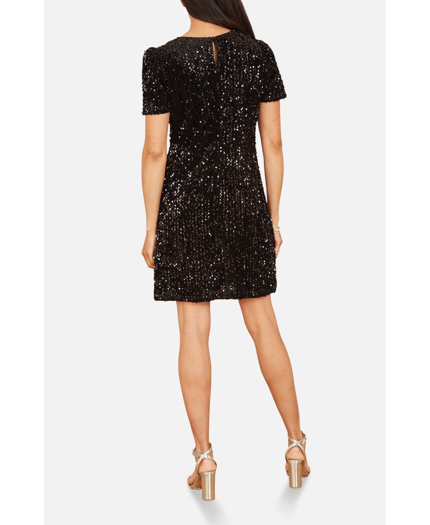 Women's Sequin Tunic Mini Dress