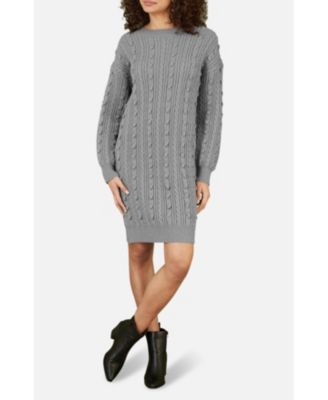 Women's Cable Knit Tunic Dress