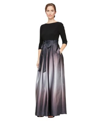 Women's 3/4-Sleeve Ombr&eacute; Gown