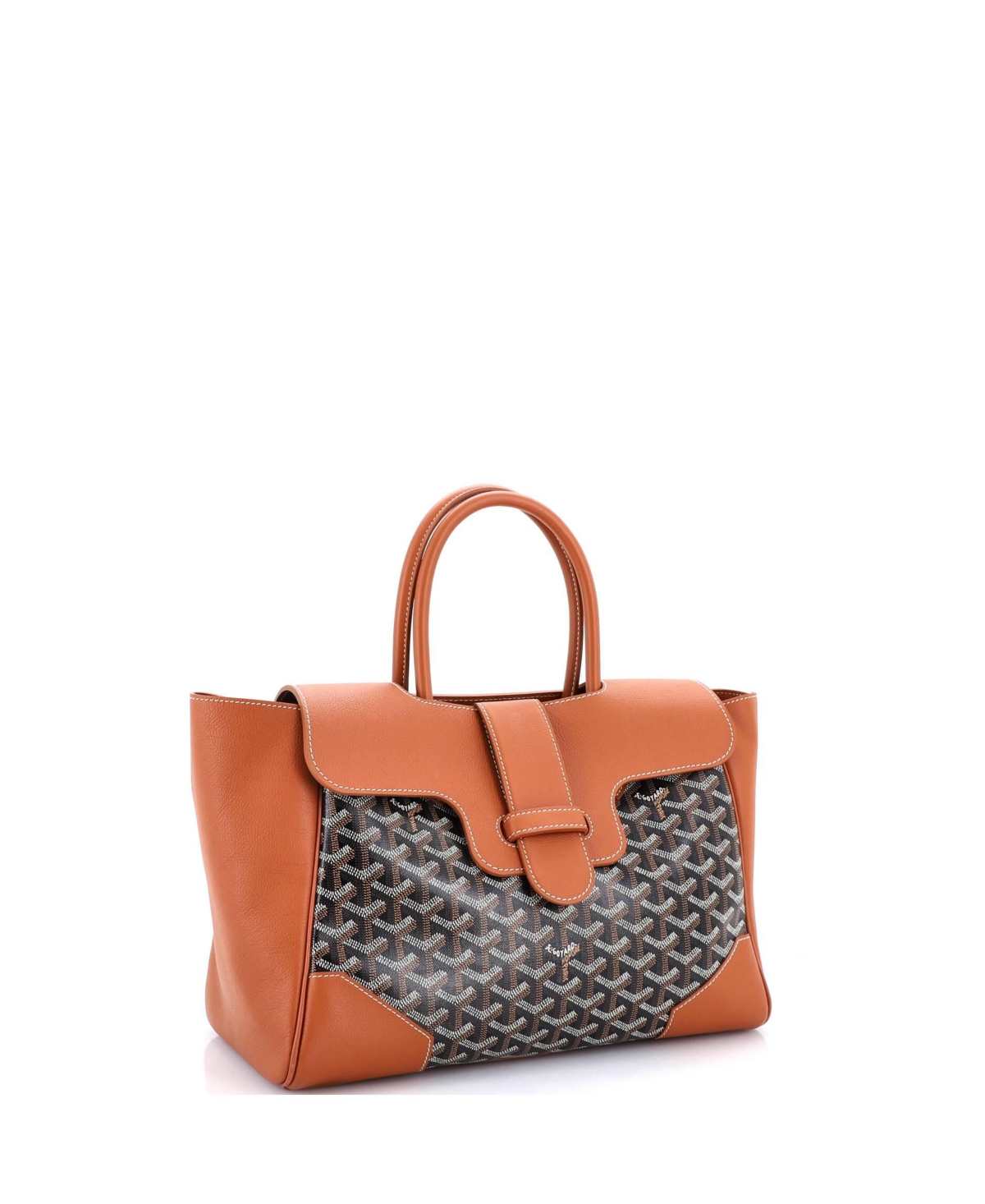 Pre-Owned Goyard Saigon Tote Bag Coated Canvas with Leather