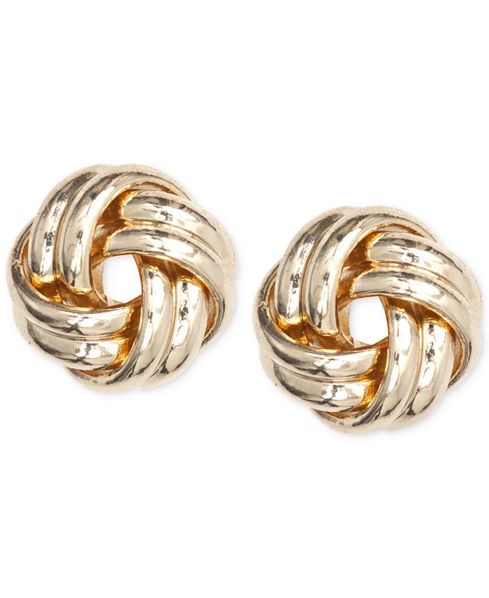 Anne Klein - Gold-Tone Knot Stud Earrings