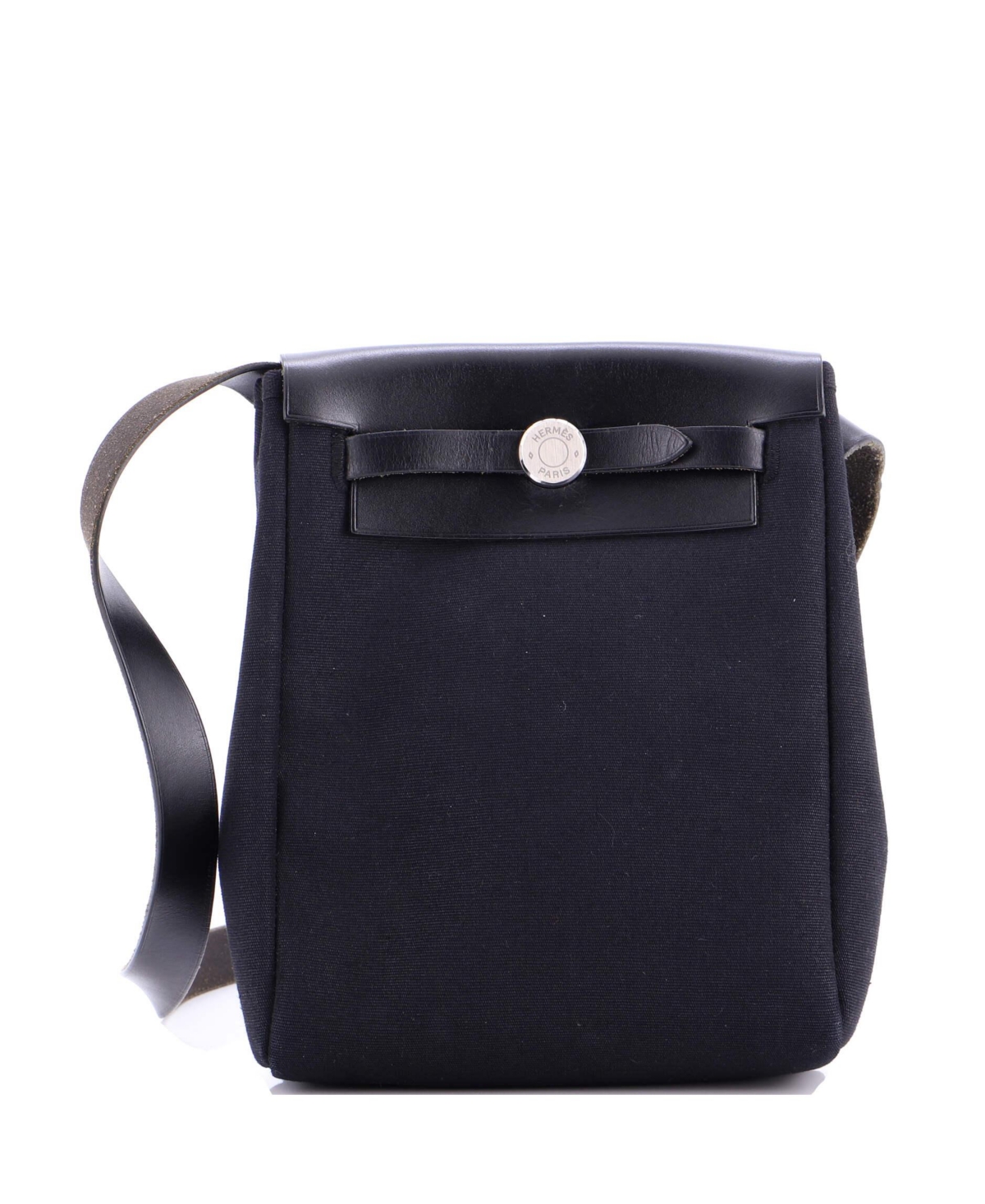 Pre-Owned Hermes Tpm Herbag Toile and Leather