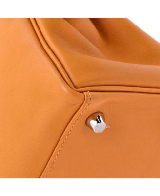 Kelly 25 Handbag Orange Swift with Palladium Hardware
