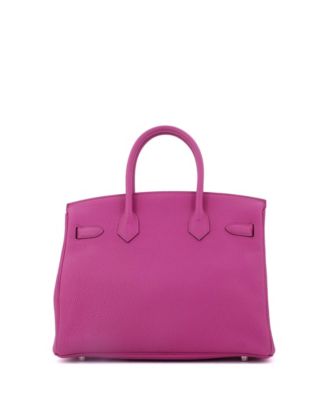 Birkin 30 Handbag Pink Togo with Palladium Hardware