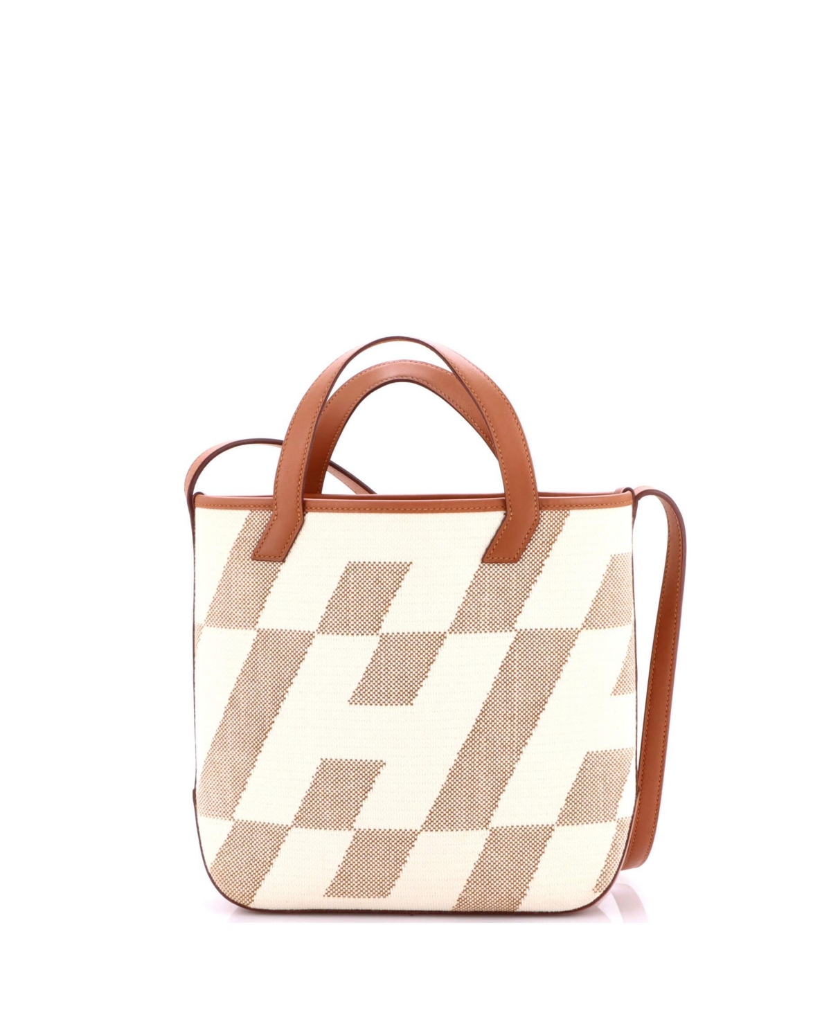 Pre-Owned Hermes 27 Cabas H en Biais Tote Canvas with Leather