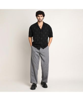 Men's Onyx Black Indie-Cuban Oversized Shirt