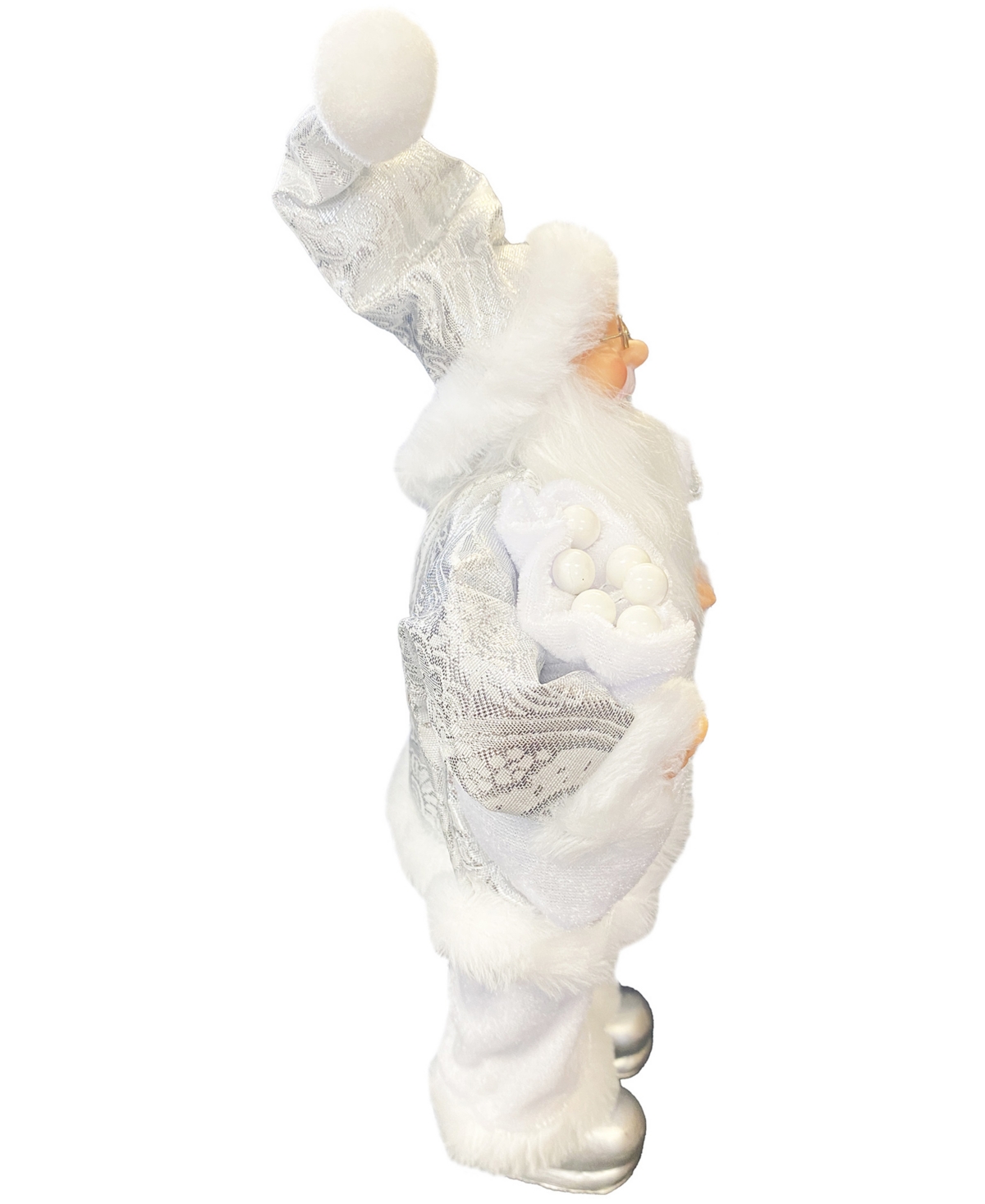 Santa's Workshop 13" Winter Santa Claus In White