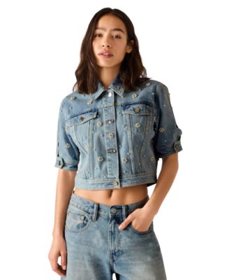 Steve Madden - Women's Long-Sleeve Denim Shirt